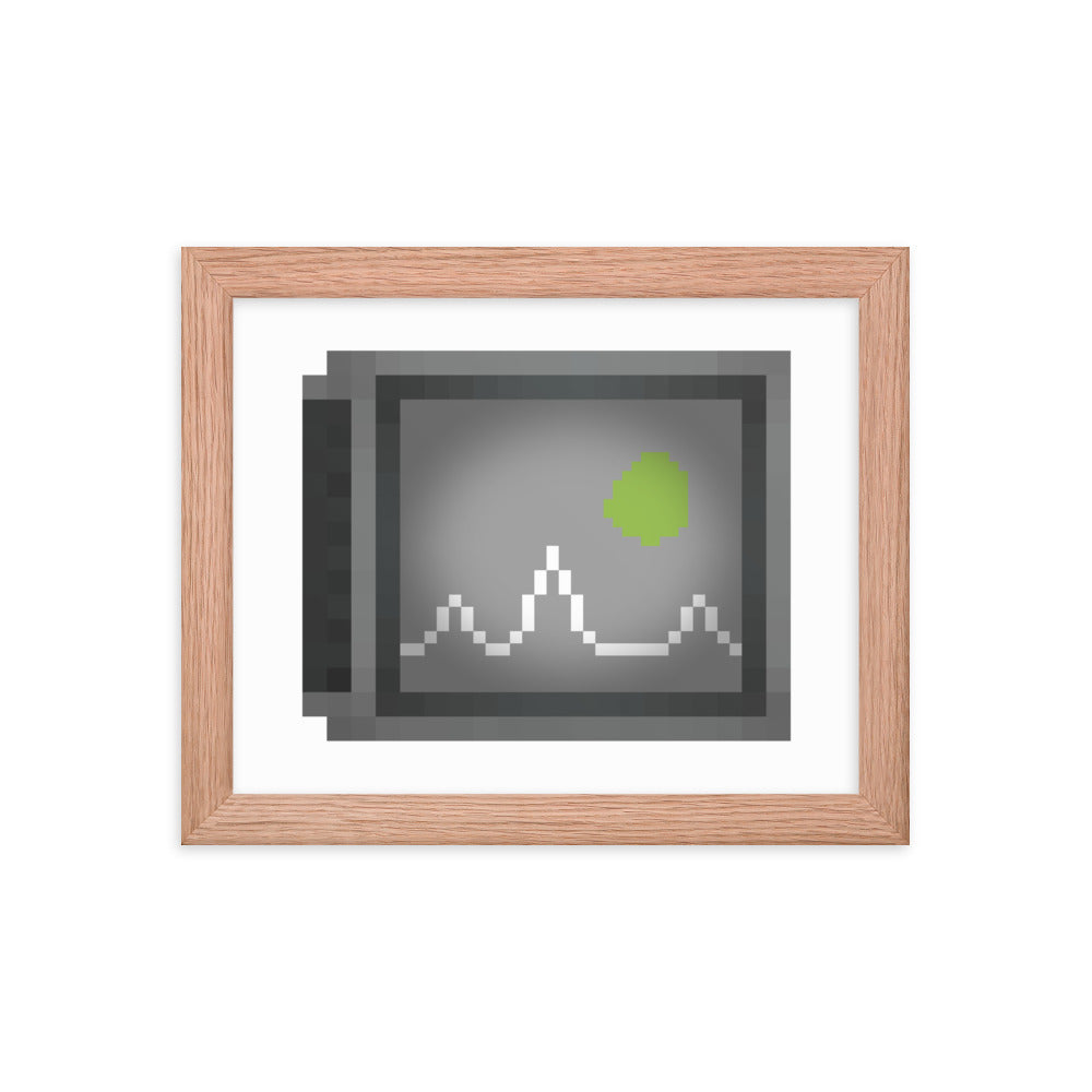 Framed poster