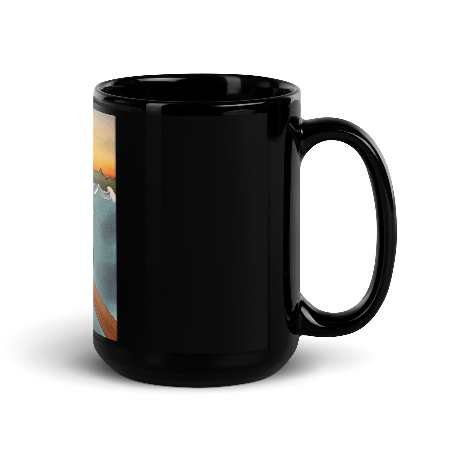 Black Glossy Mug